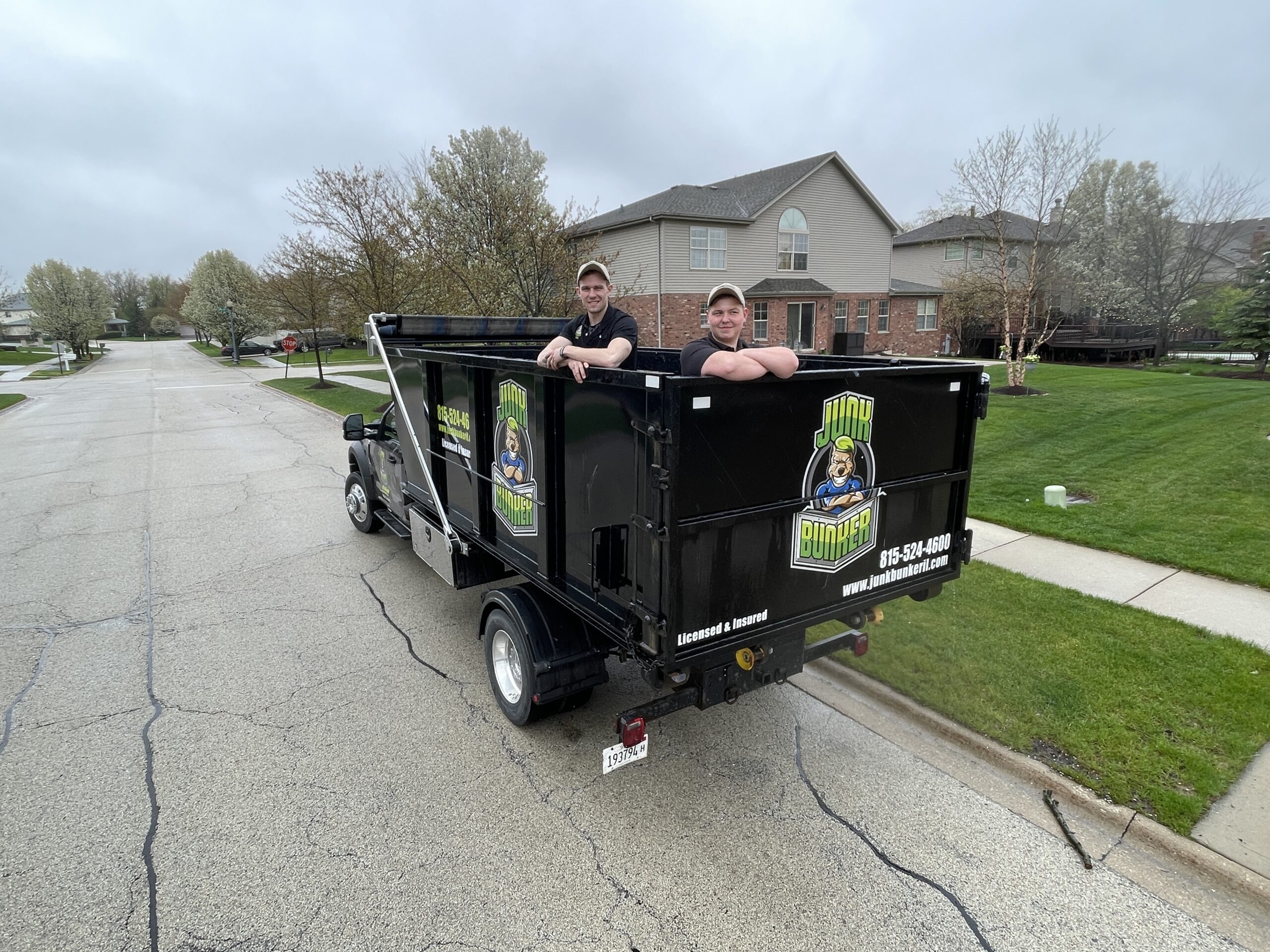 Junk Bunker Truck - Before a furniture removal job